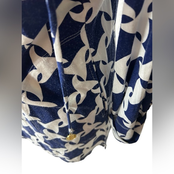 MACBETH COLLECTION by MARGRET JOSEPHS long sleeve swim cover up hoodie EUC - Picture 2 of 7